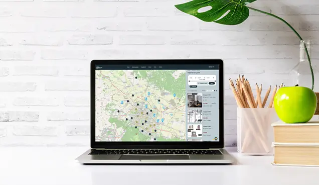 Лапроп с карта на имоти - Професионална уеб разработка за бизнес нужди и дигитални проекти - УебКома ООД